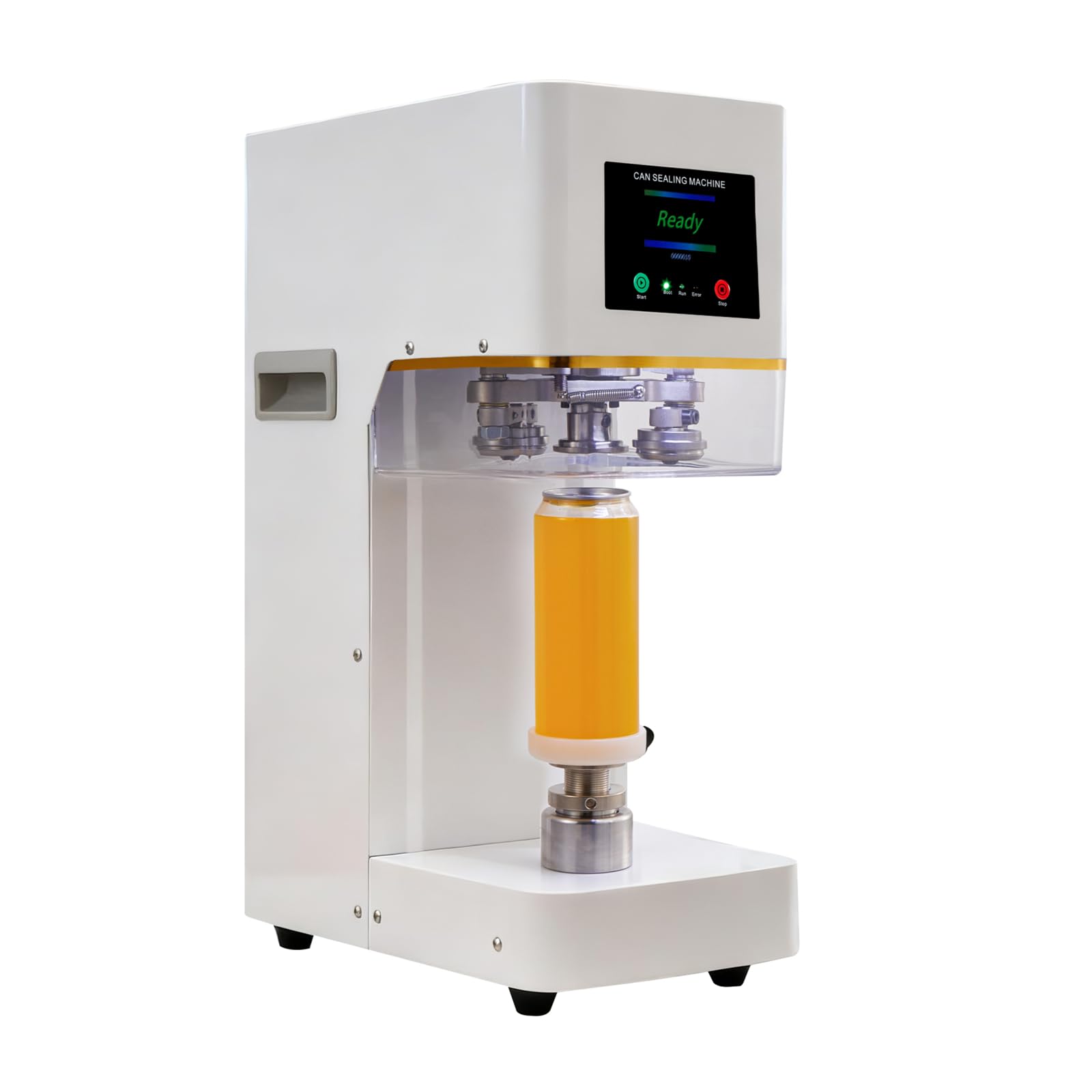 Photo 1 of Commercial Soda Can Sealer - 2.4-6.7 inch Height Adjustable, Automatic Can Sealer for Aluminum and Plastic Cans - White