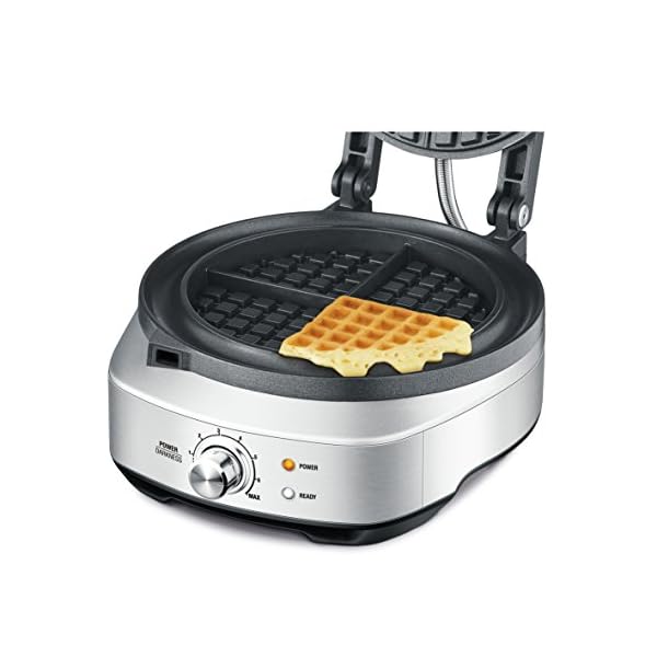 Breville BWM520XL NoMess Waffle Maker, Brushed Stainless Steel,Silver
