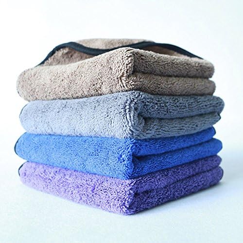Sino Banyan Premium Microfiber Towels | Professional Grade Car Detailing Kit Cleaning Products | Super Absorbent, Thick, Swirl &amp; Scratch Free | 16 x 16 inches | Pack of 4 Towels