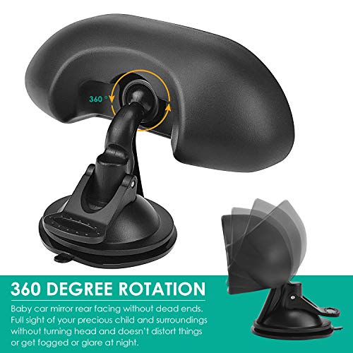 3 Alcoon+Backseat+Rearview+Adjustable+Strengthen