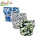 Ohbabyka Baby Training Pants,Baby Diapers Waterproof Pants 3PCS Pack (All)