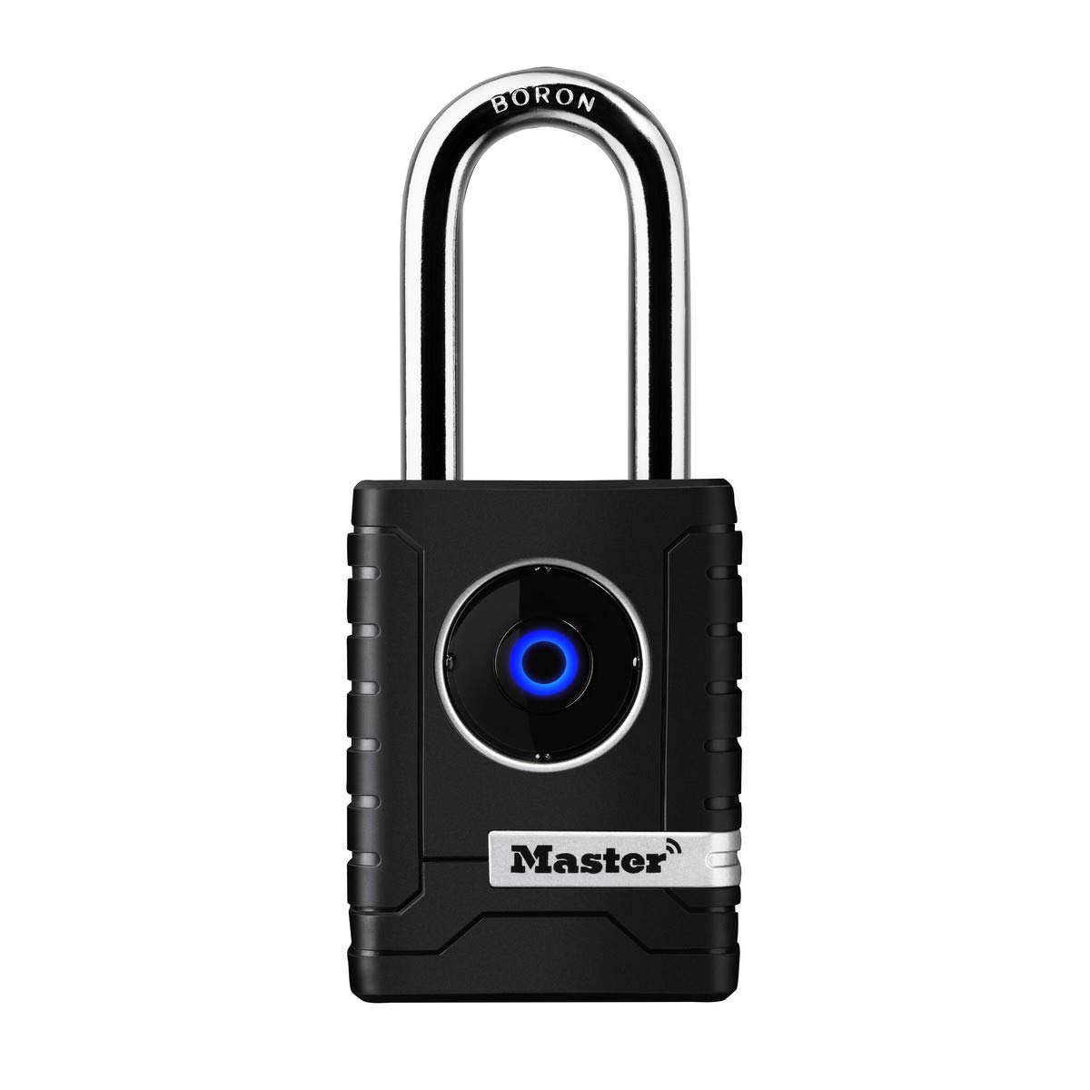 MASTER LOCK Bluetooth Smart Padlock [Bluetooth Compatible with Smartphones] [Long Shackle] [Weatherproof] 4401EURDLH - Best Used for Gates and Fences, Storage Lockers, Garages and More 57mm