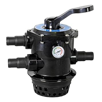 6-Wege Ventil für Sandfilteranlagen | von OKU | 1 1/2'' 6-Wege Top-Mount-Ventil | Für Filteranlagen | Pool und Schwimmbecken