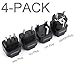 TESSAN Grounded Universal Travel Plug Adapter International European Travel Plug USA to UK/Italy/HK/GermanyFrance/ect PlugAdapter Set-4 Pack
