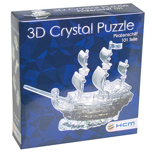 HCM Kinzel 59129 Jeruel 59129-Crystal Puzzle, Piratenschiff, Acryl – Bild 3