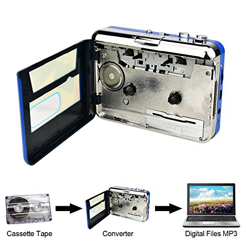 DIGITNOW Cassette PlayerCassette Tape to MP3 CD Converter Via USB,Portable Cassette Tape
