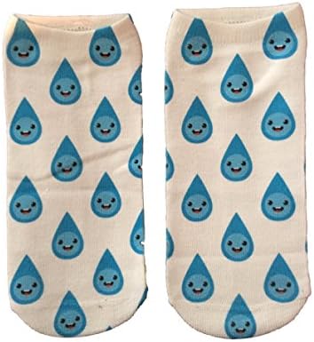 HARAJUKU Printed Socks (Happy Raindrops)
