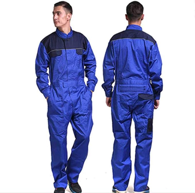 blue work clothes
