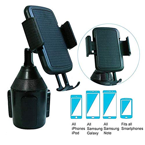xxiaoTHAWxe New Universal Vehicle Car Adjustable Car Cup Mount Cell Phone Smartphone Holder Stand Bracket Black - Thumbnail 3