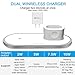 Wireless Charger, AUDON 3 in 1 Wireless Charging Pad for iPhone Apple Watch iWatch Series 4/3/2/1& AirPods, Qi Fast Wireless Charging Station Pad for iPhone Xs Max/Xs/Xr/X/8/8 Plus (White)