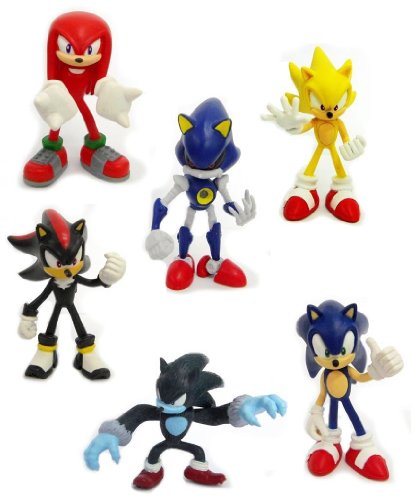 Sonic the hedgehog - buildable figures, set of 6