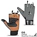 Rebz Wheelchair Full Thumb Fingerless Gloves Ideal Choice for Active Lifestyle Wheelchair Gloves for Men Non Slip Grip to Boost Mobility Breathable Wheelchair Gloves for Intense Sports- Racing