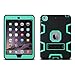 ULAK iPad Mini Case,iPad Mini 2 Case,iPad Mini 3 Case,iPad Mini Retina Case, Three Layer Protective Case for iPad Mini,iPad Mini 2,iPad Mini 3 with Kickstand (Black/Green)