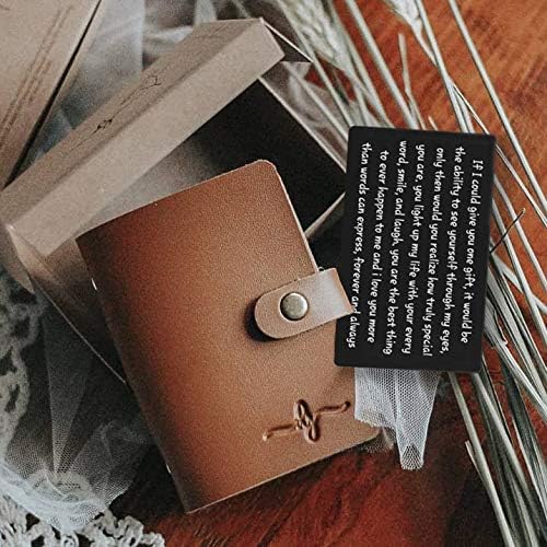 メタル刻印財布挿入カード ミニカード ラブノート 誕生日 クリスマス 記念日 男性 彼氏 夫 妻からのギフト B07ybxt132 4 448円