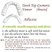 Snap Instant and Confident on Smile 2Pcs Comfort Fit Flex Cosmetic Teeth Denture Teeth Top Cosmetic Veneer (1Pc Top+1Pc Bottom+2pc Adhesive)
