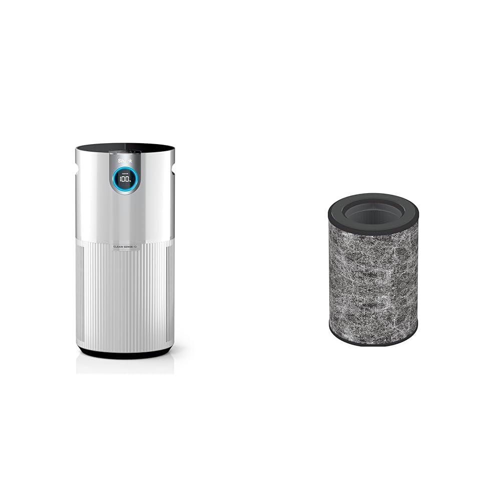 Shark Air Purifier for Home Large Room + Anti-Allergen True HEPA Filter with Fumes Lock, Clean Sense Technology, HEPA Air Filter, Filters Smoke, 1000 Sq Ft