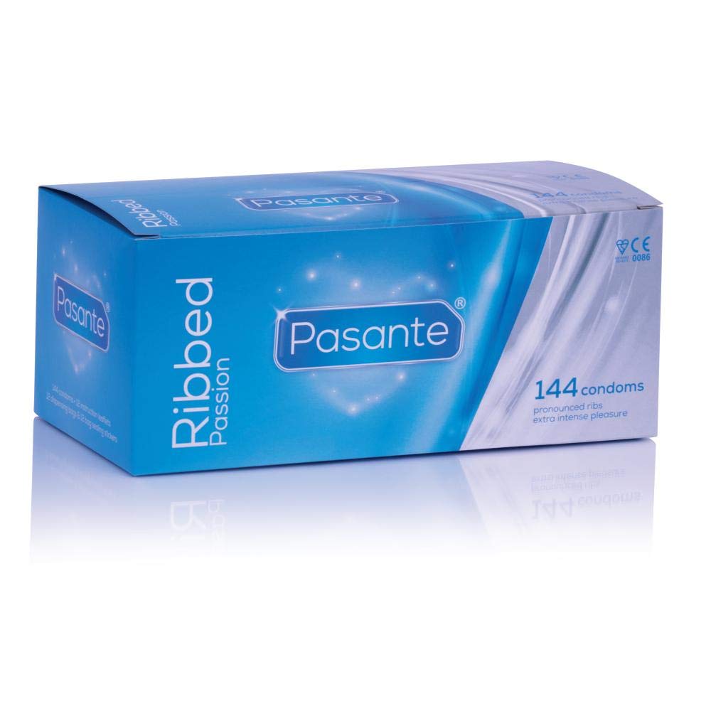 Pasante Ribbed Condoms x144