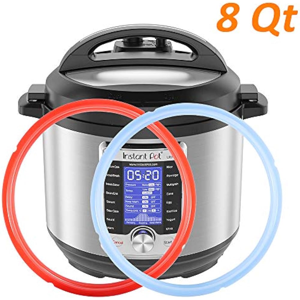 Silicone Sealing Ring For Instant Pot 8Qt, Fits Duo Quart, Lux Plus