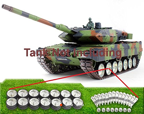 HengLong Upgrade Metal Road Wheels Set for 1/16 Scale German Leopard 2A6 RC Tank