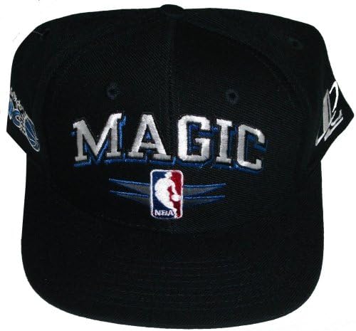 Orlando Magic Vintage Black NBA Plastic Snapback Adjustable Snap Back Hat / Cap