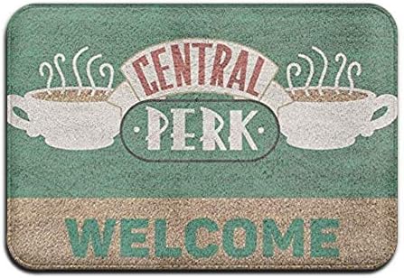 Luase Central Perk Super Absorbent Anti-Slip Mat,Coral Carpet,Carpet Door Mat,Carpet,Carpet,Door Mat,23.6"x 15.7" inch