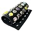 Ladieshow Snap Jewelry PU Leather Display Board for 12mm 18mm 20mm Snap Button(Black)