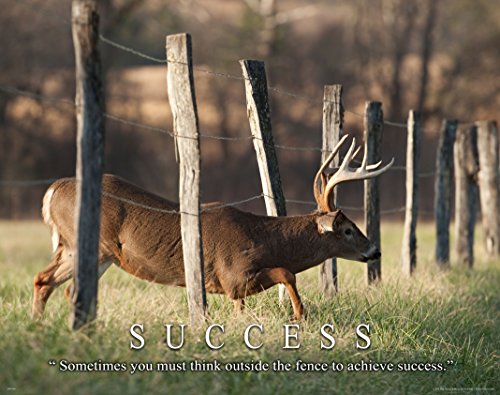Whitetail Deer Motivational Poster Art Print 11x14 Bow Hunting Buck Commander Wall Decor Pictures