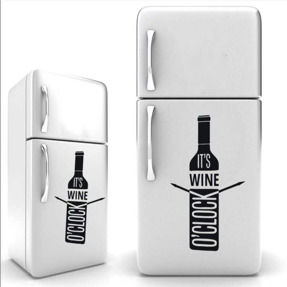 Waofe Es Wine O Clock Botella De Vino Nevera Arte Diseño Cocina ...