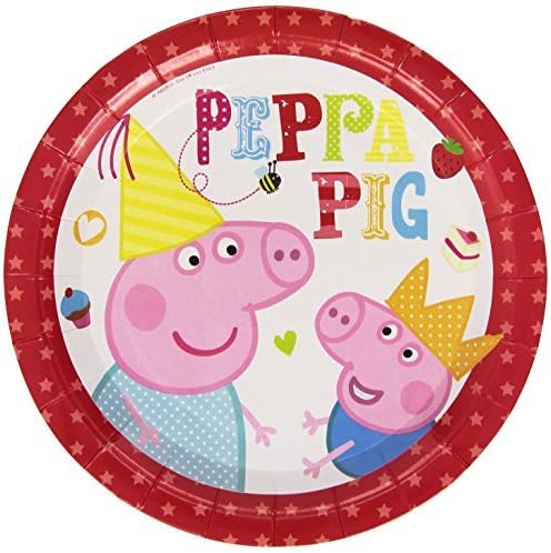Peppa Pig Red Party Plates by Paper Orchid