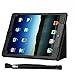 COCASES Case Compatible with iPad Pro 12.9, iPad Pro, iPad 12.9 Inch 2017 2015 PU Leather Flip Cover Stand Smart Case Auto Sleep/Wake Pencil Holder Hand Strap Card Slot Document Cash Pocket - Blue