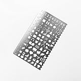 UU-BUY Life Element Template Ruler, Planner Stencils Size 4.92