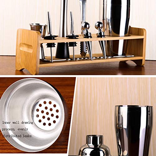 Sektkühler Eisbehälter Weinkühler Barkeeper Cocktail Shaker Set - Edelstahl-Cocktail-Bar Set Mix Getränk Shaker Kit… – Bild 5