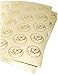 Darice, Gold VL3470, Foil Double Heart Round Envelope Seal, 50-Piece, 2-Sheets, 1 Pack, Count
