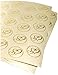 Darice VL3470, Foil Double Heart Round Envelope Seal, 50-Piece, 2-Sheets, Gold