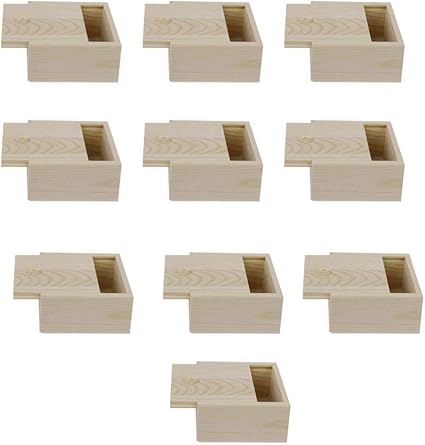 Cabilock - Caja de madera pequeña para jabón (10 unidades ...