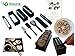 DIY Sushi Making Kit (10 Pieces) by Resolve | At Home Japanese Sushi Roll Maker Set for Beginners | 5 Unique Mold Shapes with Convenient Cutting Guide, Spatula and Rice Fork | Impressive Gift | White