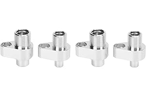 4pcs LS Swap AC Compressor Adapter Fittings Kit Durable Aluminum, OE Replacement for 10S17F 10S20F with 8AN 10AN Fittings