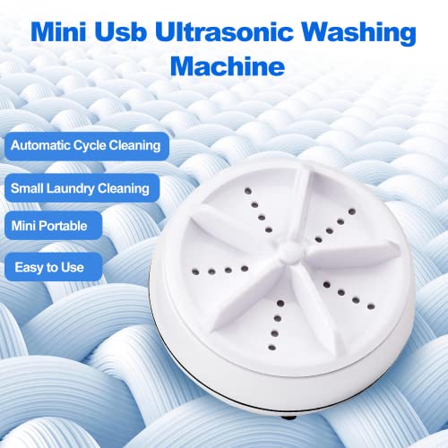 Portable Washing Machine, Mini Ultrasonic Washing Machine 3 in 1