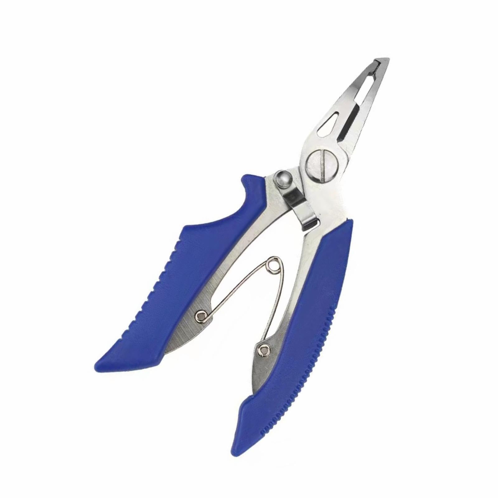 LMJIAANPU Fishing Pliers Aluminum Multi Tool,Hook Remover Braid Line Cutting and Split Rings Ultimate Saltwater Resistant Fishing Gear, Split Ring Nose Plier