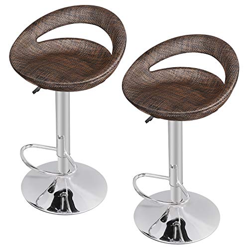 image for Nova Microdermabrasion Adjustable Pub Swivel Barstool All Weather Ratt
