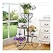 4 TIER Metal Shelves Flower Pot Plant Stand Display Indoor Outdoor Garden Patio