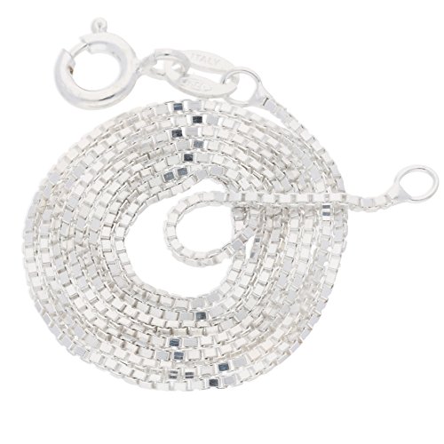 Childs Sterling Silver 14" Inch Box Link Chain Necklace