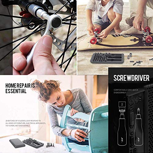 KAUTO 41 In 1 Schraubendreher-Satz, S2 Magnetkopf-Ratschenschlüssel-Schraubendreher-Satz, DIY Home Repair Tools - – Bild 3