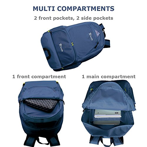 Favofit 35L Packable Lightweight Daypack - Backpack for Camping Hiking Cycling Travel and Daily Usage (Dark Denim) - Thumbnail 2