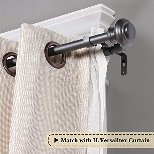 Adjustable Double Curtain Rod Set 84-120 Inch - Brushed Nickel, Wrap-Around Design For Blackout Curtains - View #10
