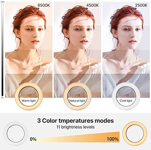 Compact clip-on LED light for laptops with adjustable brightness settings.