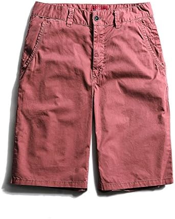 Men's Cotton Shorts Men's Casual Shorts Tooling Shorts,Orange,28