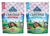 Blue Buffalo Kitchen Cravings Homestyle Treats For Dogs 2 Flavor Variety Bundle: (1) Blue Beef Meatballs Kitchen Cravings Homestyle Dog Treats, and (1) Blue Chicken Meatballs Kitchen Cravings Homestyle Dog Treats, 6 Oz. Ea. (2 Bags Total)