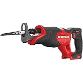 CRAFTSMAN V20 Reciprocating Saw, Cordless, 3,000 RPM, Variable Speed Trigger, Quick Easy Blade Change, Bare Tool Only (CMCS300B)
