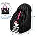Car Seat Travel Bag for Air Travel - Carseat Gate Chek Bag for Airplane with Carrier - Universal Airport Backpack Booster Cover for Kids Baby Infant and Toddler - Convertible Car Seat Bags by Loloki